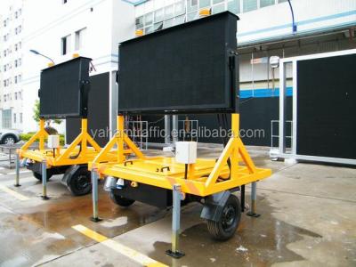 China Outdoor P16 Full Color Mobile VMS Signs Advertising Video Screen for sale