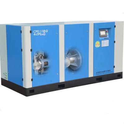 China High Pressure Oil Free Screw Air Compressor Water Lubrication Two Stage Singel Screw Air Compressor for sale