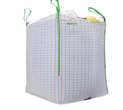 China 1200kg Conductive Jumbo Bag Polypropylene Flexible Polypropylene Pallet 1 Cubic Yard Sand Bags for sale