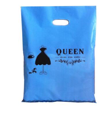 China Full Color Loop Handle Plastic Bags 0.7m PE Grocery Shopping Bag for sale