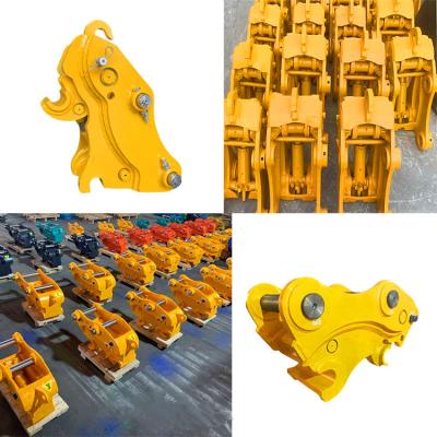 China Reinforced Excavator Manual Quick Coupler Q345B Q35B Material for sale