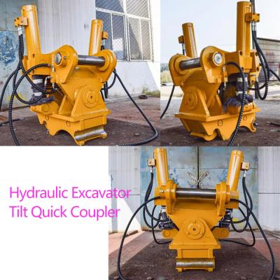China Tilting Rotating Coupler For Mini Excavator Steel Q345B Material for sale