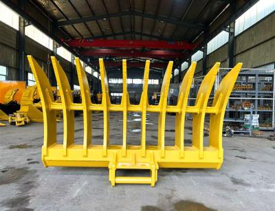 China Q355B Durable Excavator Rake Bucket For Heavy Duty Construction for sale