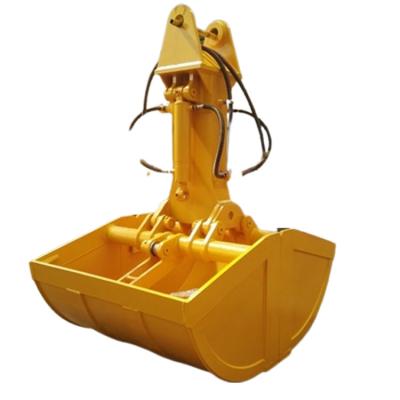 China Mechanical Hydraulic Excavator Clam Shell Bucket For CAT HITACHI for sale