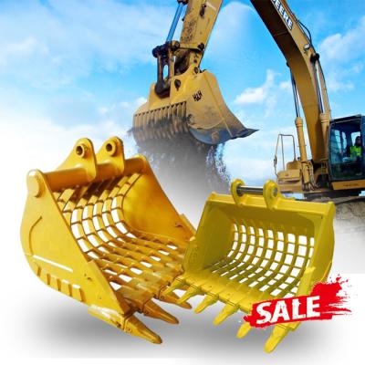 China Backhoe Excavator Skeleton Bucket Attachment Nm400 Q355B Steel Material for sale