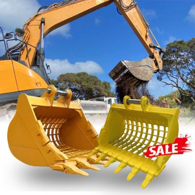 China 32 Ton Excavator Bobcat Sieve Bucket For Construction Machinery for sale