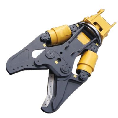 China Black Durable Excavator Hydraulic Shear Attachment For CAT VOLOV KOBELCO for sale