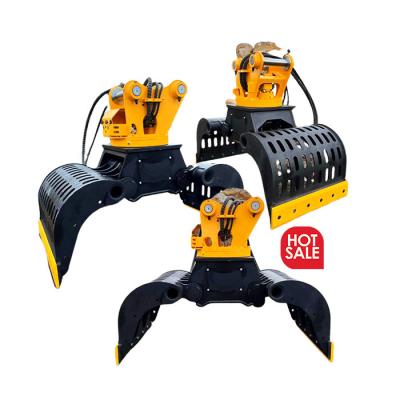 China 6 Ton Excavator Sorting Grab Grapple Heavy Duty For Material Handler for sale