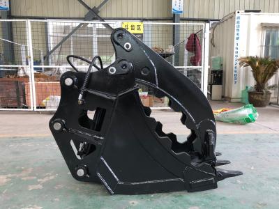 China Forestry Work Excavator Attachment Log Thumb Grapple Bucket Thumb Bucket for sale