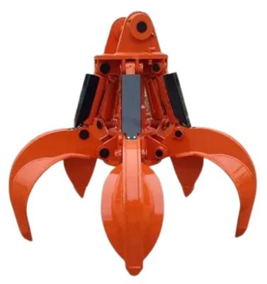 China CE Approval Mechanical Orange Peel Grab , Excavator Hydraulic Grapple For CAT320 for sale