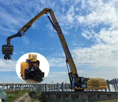 China Durable Hydraulic Excavator Vibro Hammer For Caterpillar 349 Pile Driving Arm for sale