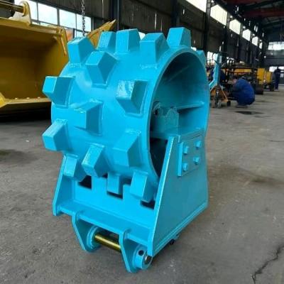 中国 1.02cbm 25T Excavator Compactor Wheel Road Compaction Roller Wheel 販売のため