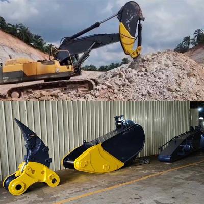 China Integrated Rock Boom Excavator Rock Arm With Ripper 100mm Thickness for sale