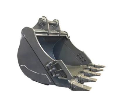 China 1-5 Ton Excavator Rock Bucket Hardox500 Material Gray Color for sale