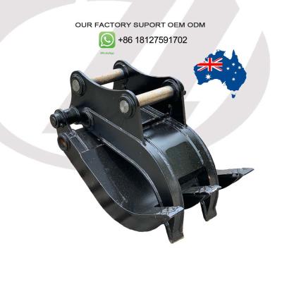China Manual Grapple Mechanical Log Grab for Excavator Box Design Australia Grapple for Rock Stone and Demolition for sale