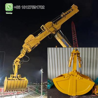 China Clamshell Bucket For 30 Ton To 50 Ton Excavator With Telescopic Arm à venda