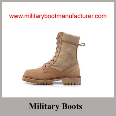 China Wholesale China Made Brown Cow Suede Goodyear Military Desert Boot for sale