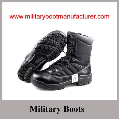 China Wholesale China made Split Leather Leight-weight  Police Jungle  Boots for sale