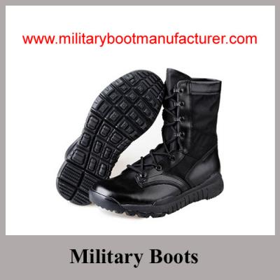 China Wholesale China made First Layer Leather Cement Military Jungle Boot for sale