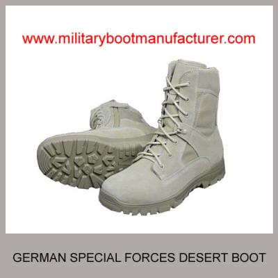 Chine Wholesale China made Germany Special Forces Military PU Rubber Dual Density Sole Light-weight Tan Color Desert Boot à vendre