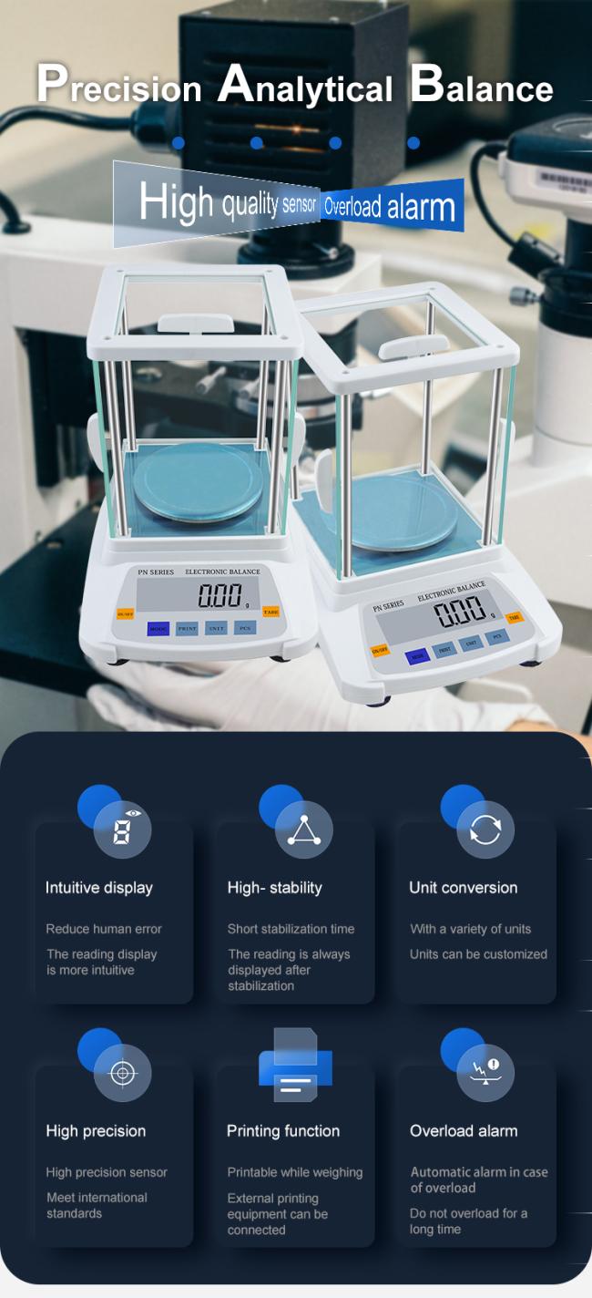 Gold weighing scales electronic balance laboratory scientific analytical balances 0.01g balanza precision digital with RS232