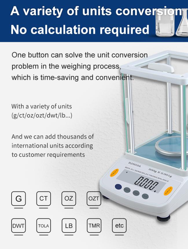High Quality Precision Analytical Balance OEM /ODM Customize digital  scales  waage 500g like ohaus  balanza