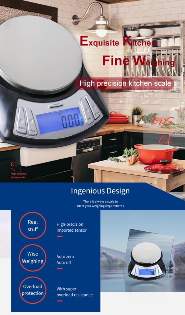 Electronic Kitchen Scale Food Weighing Scales Electronic Devices Wholesale Diet Coffee Family Household