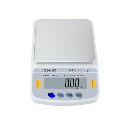 China weighing scale 5kgx0.01g high quality electronic digital balance stainless steel weighing pan LCD display for sale