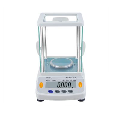 China Electronic Digital Scale Laboratory Measuring Weight Tool  LCD Display Lab High Accuracy Analytical Balance with Glass Cover for sale