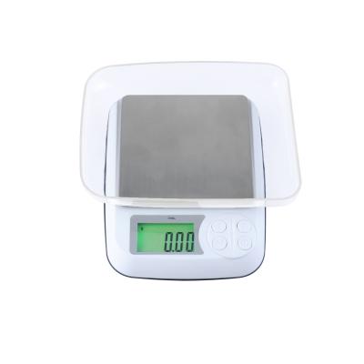 China portable digital electronic scale stainless steel weighing scale for food diet LCD display  MINI cooking baking tools for sale