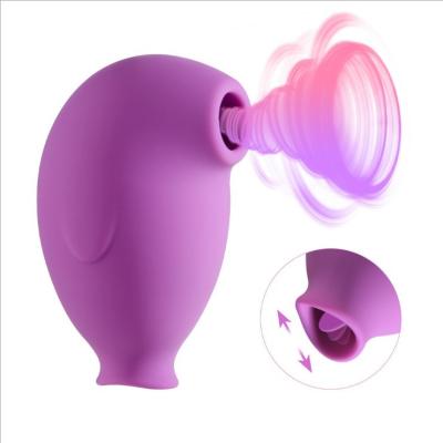 China ROHS 10 Vibration Mode Electric Tongue Sex Toy Sucking Vibrator For Women for sale