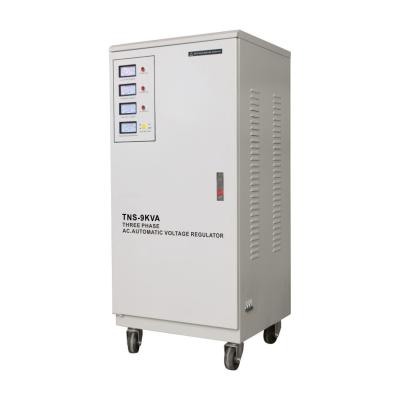 China Three Phase 9kva SVC Automatic Voltage Stabilizer With Pure Copper Wire for sale