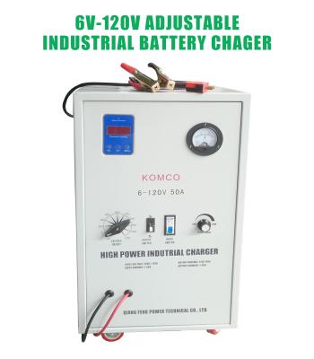 China 48V72V96V120V 50A 60A Cargadores de baterías industriales Agv Cargador de baterías inteligente en venta