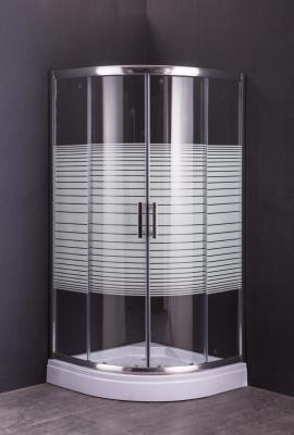 China Modern Hinged Door Shower Enclosures , Bathroom Shower Cabins With Line Glass for sale