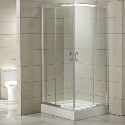 China Transparent Glass Two Door Shower Cubicles Square Shaped 900*900*1950mm for sale