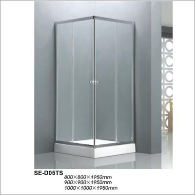 China Transparent Glass Bathroom Shower Enclosures 800*800*1950mm With Square Tray for sale