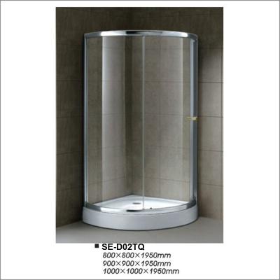 China Sliding Door Shower Enclosures with Double Side Easy Cleaning Transparent Glass for sale
