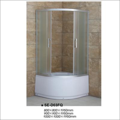 China Cercos altos do chuveiro do banheiro da bandeja/compartimentos do chuveiro porta deslizante que estão livre à venda