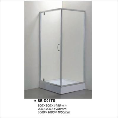 China 5~6mm Thick Hinged Door Shower Enclosures , Two Door Corner Shower Stall for sale