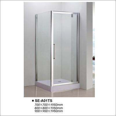 China 5~6mm Glass Two Door Compact Shower Room Square Shaped 700*700*1950 for sale