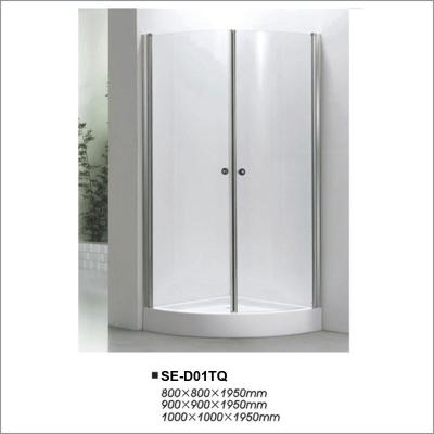 China Simple Sliding Door Shower Enclosures with Quadrant Tray OEM / ODM Available for sale