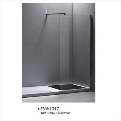 China Bathroom Walk In Shower No Door Frameless Shower Screen For Small Spaces for sale