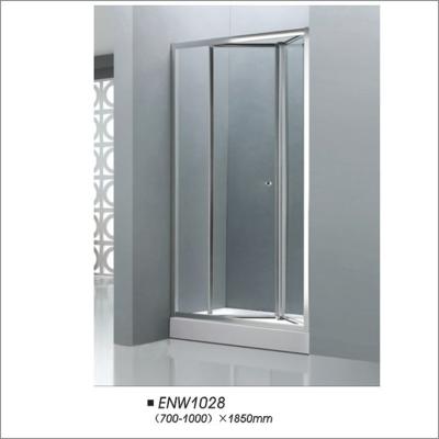 China Professional Bathroom Folding Door Shower Screen Tempered Glass Easy Installation for sale
