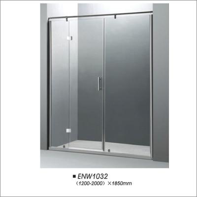 China Tempered Glass Hinge Shower Screen / Shower Door With Aluminium Alloy Frame for sale