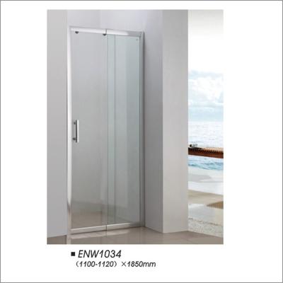 China Clear Tempered Glass Sliding Shower Door With Aluminum Alloy Frame OEM for sale