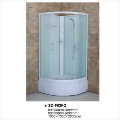 China High Tray Bathroom Shower Enclosures , Quadrant Shower Room with Fabric Glass for sale