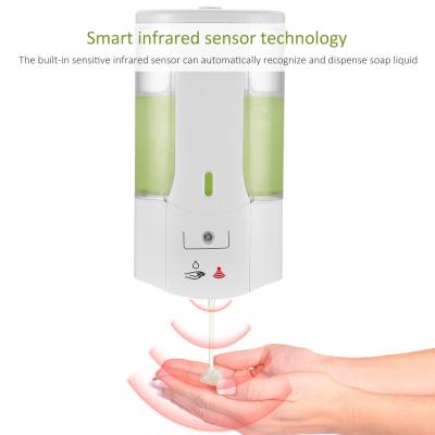 China Wall Mounted Automatic Hand Sanitizer Dispenser Infrared Induction 400mL for sale