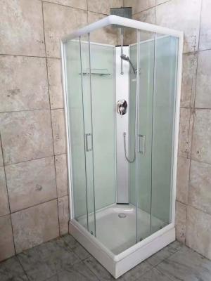 China Cabina cuadrada de cristal blanca los 80X80cm de la ducha del fondo 4m m en venta