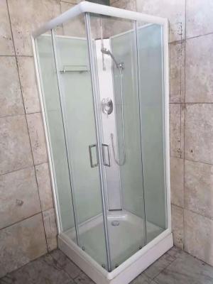 中国 絶縁材80X80cmの白いガラスBathのシャワー室の正方形 販売のため