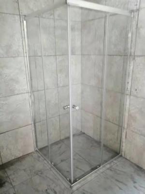 China Casa de banho com chuveiro quadrada de vidro transparente completa 90x90cm do quadro do metal à venda